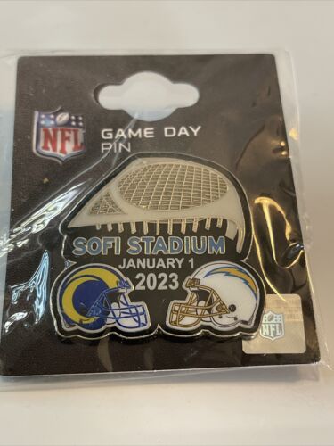 Los Angeles Rams VS Los Angeles Chargers Game day Pin 1/1/2023 So Fi Stadium - Picture 1 of 2