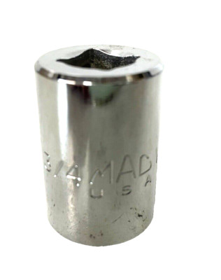 # V242 MAC Tools 3/4'' 12 Point 1/2'' Drive Chrome Socket NOS
