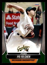 Po-Yu Chen 2023 Choice Greensboro Grasshoppers #06 Greensboro Grasshoppers