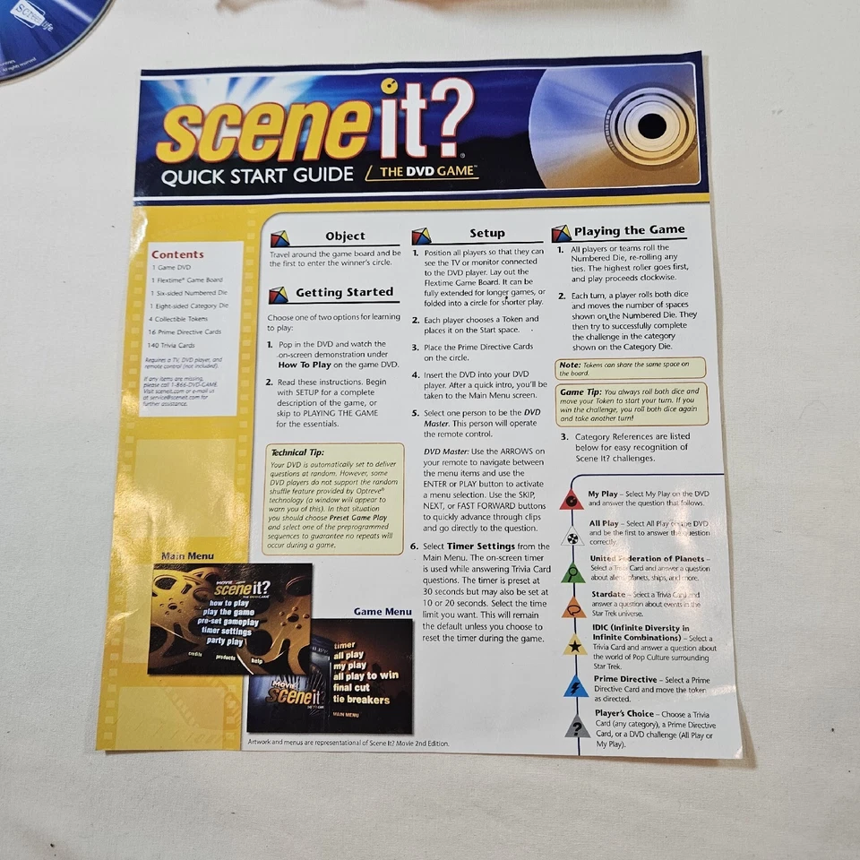 Star Trek Scene It? DVD Board Game Screenlife Mattel 2009 Complete Read Descript - Image 4 of 4
