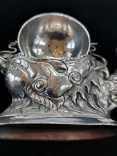 teesieb silber 900 in Form eines Oktopus