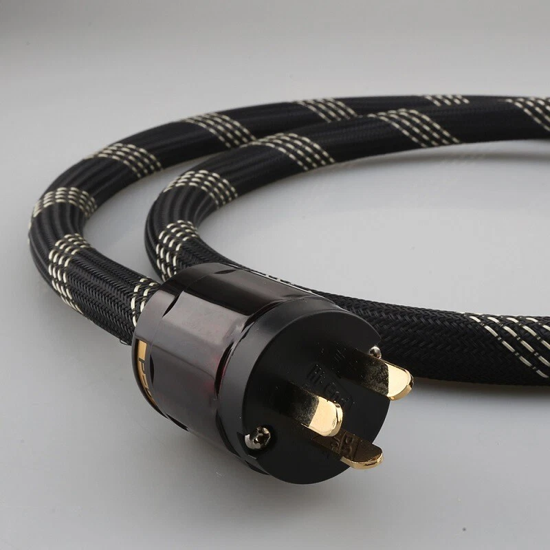 P103 HIFI Aduio Pure copper US AU EU Power Cord Audiophile Figure 8 IEC C7 Cable - Image 2 of 4