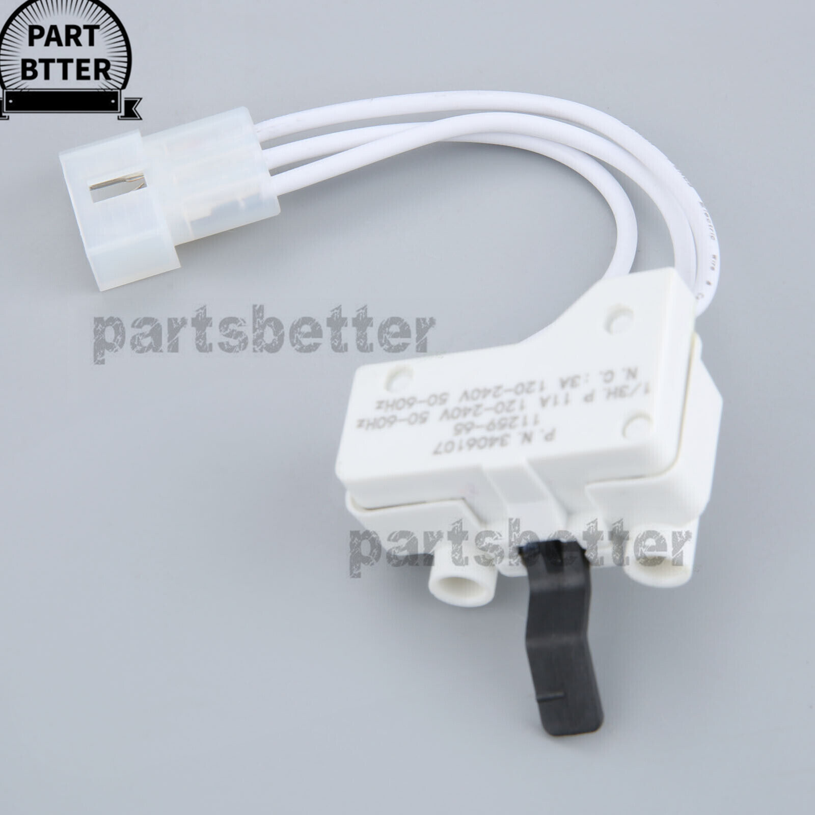 Whirlpool WP3406107 Dryer Door Switch Kenmore AP6008561 PS11741701