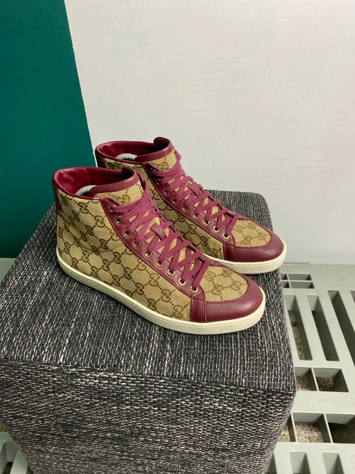 Baskets hautes GUCCI Brooklyn GG monogramme
