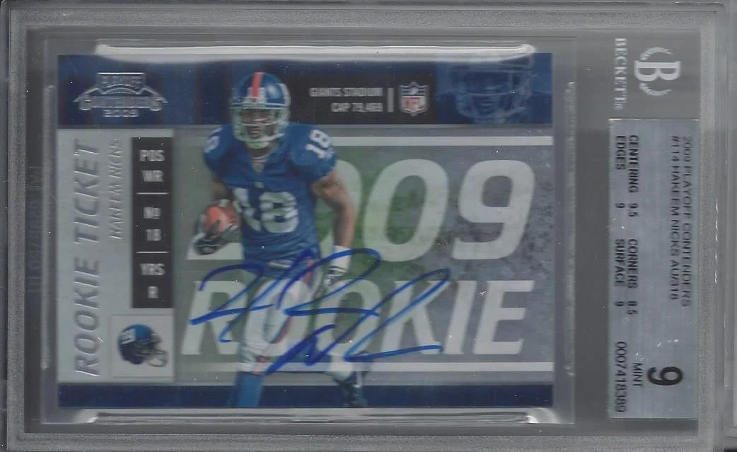 Hakeem Nicks Playoff Contenders #114 Autograph