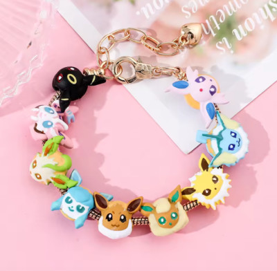 6.5''-8'' Kids Pokemon Eevee DIY Set with Charms Bracelet