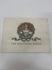 1928 Stutz BB &ldquo;The Splendid Stutz&rdquo;Motor Car Sales Automobile  Brochure Book