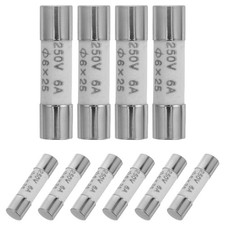 10 Pcs Multimeter Fuse Replacement Tiny Tube Fast-blow Fuses for Multimeters