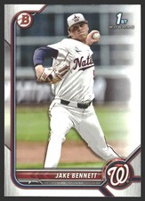 Jake Bennett #BD-141 2022 Bowman Draft Washington Nationals