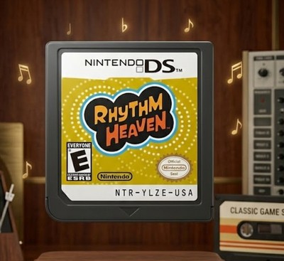 Rhythm Heaven DS Game Cartridge   Classic Rhythm Music Game for NDS/3DS