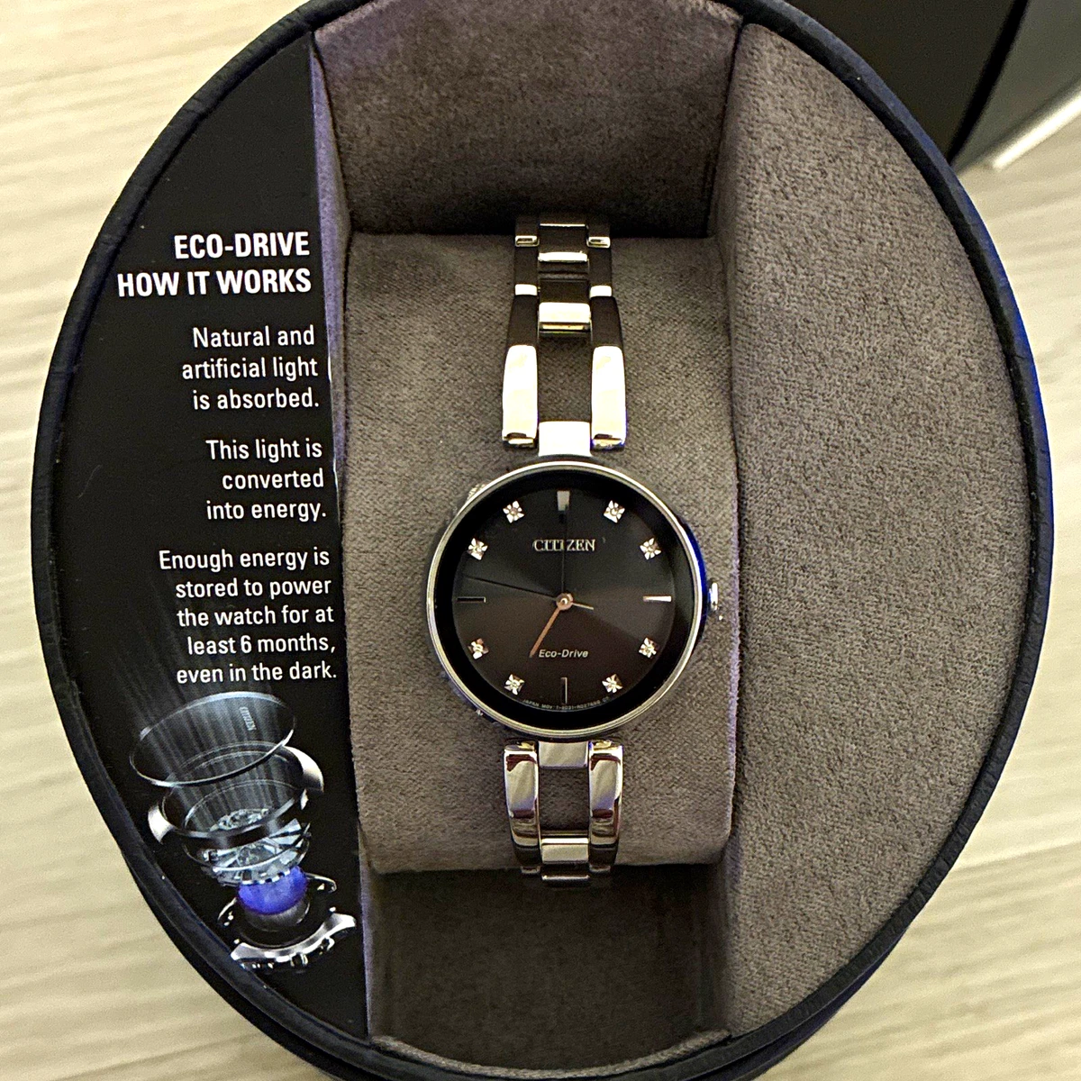 Citizen Eco-Drive Diamond Accent Wristwatches for sale | eBay