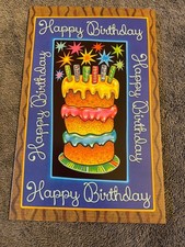 Happy Birthday Greeting Card With Envelope Ca...