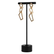 Metal T Shape Earring Display holders, Earring T Stand for Show, T High Black