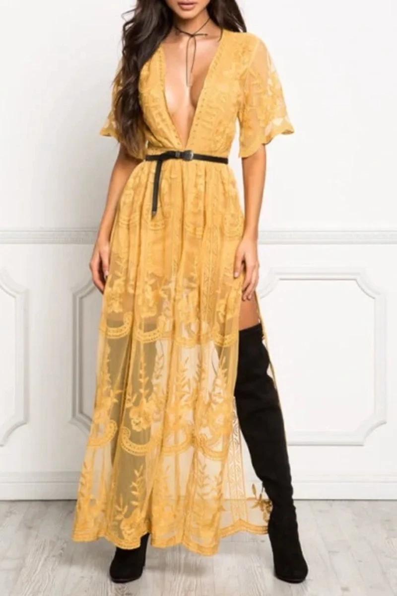 honey punch yellow lace dress Yellow Lace Romper Dress Socialite Lace Overlay Dress Romper Honey Punch Leopard Dress Romper Dress Socialite Lace Maxi