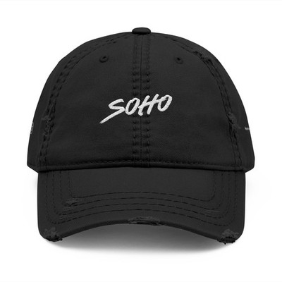 Distressed SOHO Hat Vintage Washed Baseball Cap Urban Streetwear