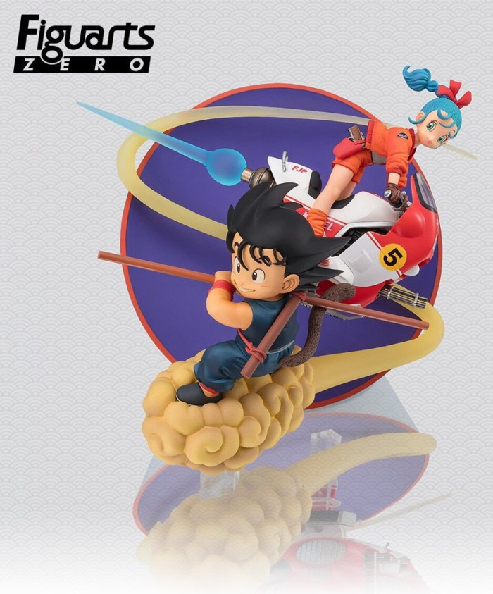 Dragon Ball Figuarts Zero Son Goku & Bulma Statue Bandai Tamashii In Brown Box
