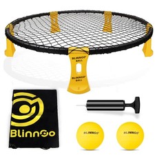 Portable Outdoor Beach Backyard Spikeball Sports Game 2 Balls Pump Carry Bag