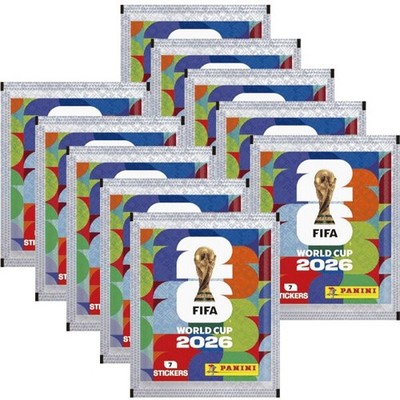 Panini FIFA World Cup 2026 Sticker 10 Tüten Stickertüten Sammelsticker Fußball