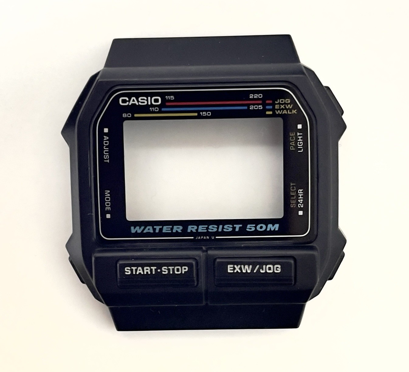 CAJA RELOJ VINTAGE CASIO EXW-50 , AÑO 1989 PARA RECAMBIO NUEVO