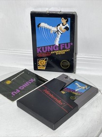 NES Kung Fu 5 Screw/Hang Tab CIB NINTENDO NICE 🔥