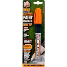 Pump Action Fiber Tip Water-Based Paint Marker, Orange