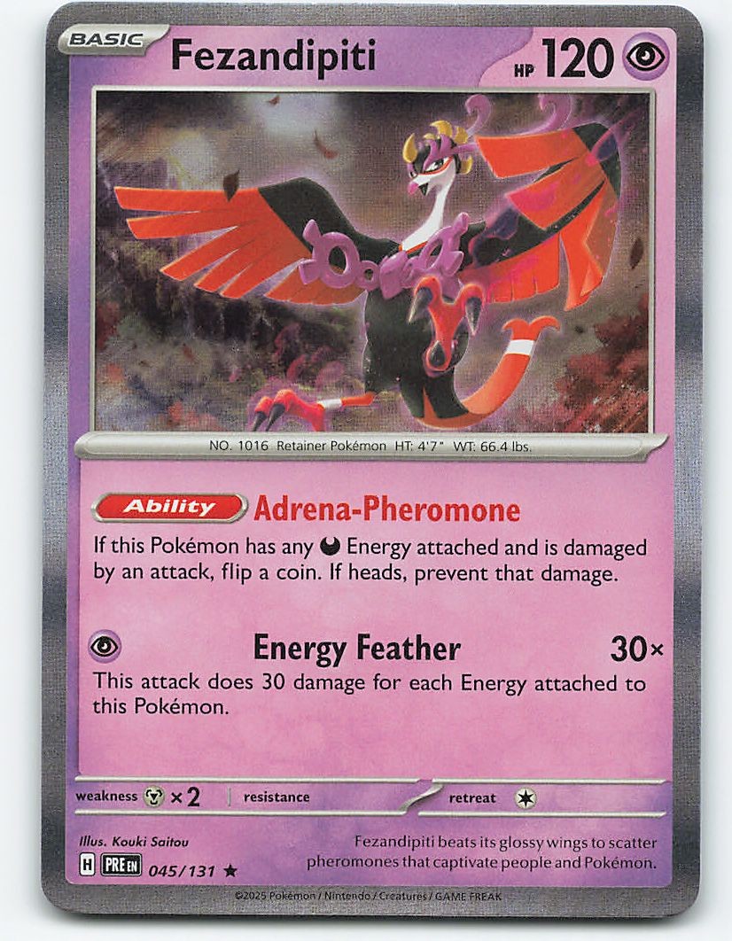 Fezandipiti #045/131 Holo Pokemon Card SV: Prismatic Evolutions