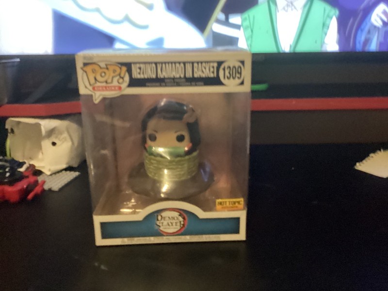 Funko Pop! Deluxe Demon Slayer Nezuko Kamado in Basket #1309 Hot Topic Exclusive