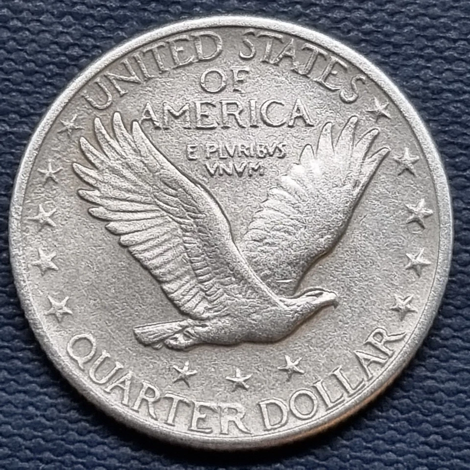 1924 D Standing Liberty Quarter 25c Denver Key Date Higher Grade AU - UNC #95409 - Image 2 of 2