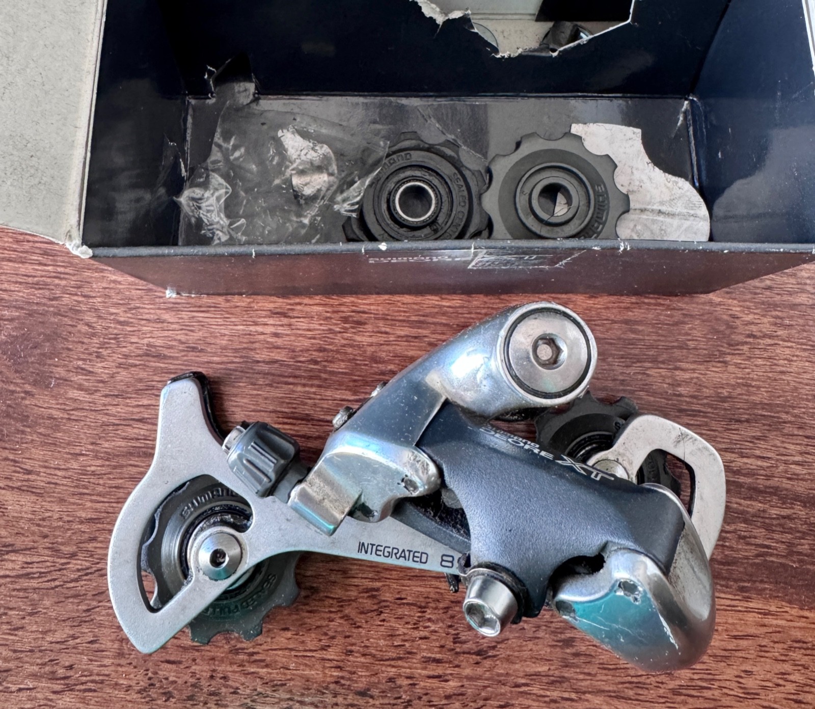 Vintage Shimano Deore XT RD-M739 SGS Rear Derailleur For 1990s Mountain Bike