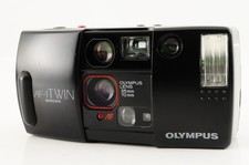  N-MINT  Olympus AF-1 Twin Quartz Date QD Point  Shoot 35mm Film Camera Japan