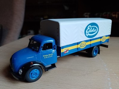 IXO 1/43 MAGIRUS-DEUTZ MERCUR RIGID TRUCK mit Kippaufbau.  EDEKA