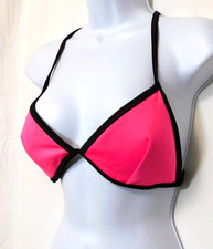 Victorias Secret Swim Bikini Top M Padded RacerBack Hot Pink Barbiecore