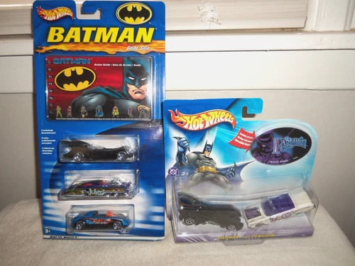 Vintage 2003 Hot Wheels "Batman & Nemesis" Diecast (5) Car Lot