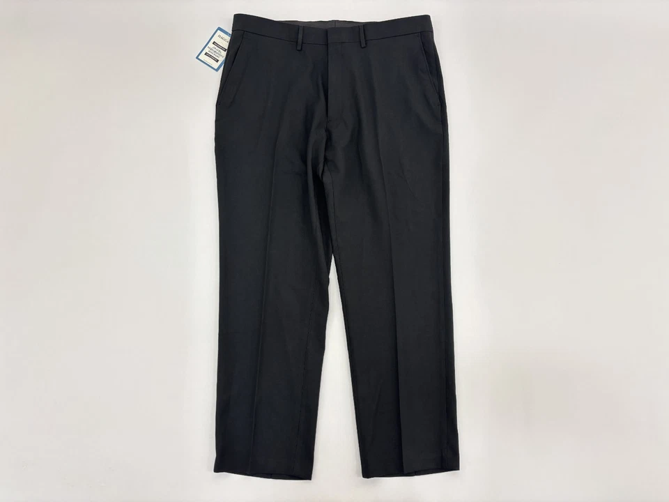 Haggar Travel Performance Tailored Fit Mens Suit Pants Black Stretch 36x29 NWT - Image 3 of 4