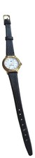 23. LOUIS PICARD ladies 22K Gold Plated Quartz Watch with Brown Leather Strap 