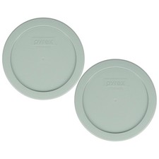 Pyrex 7201-PC 4-Cup Tranquil Green BPA-Free Plastic Lid (2-Pack) - Made in USA