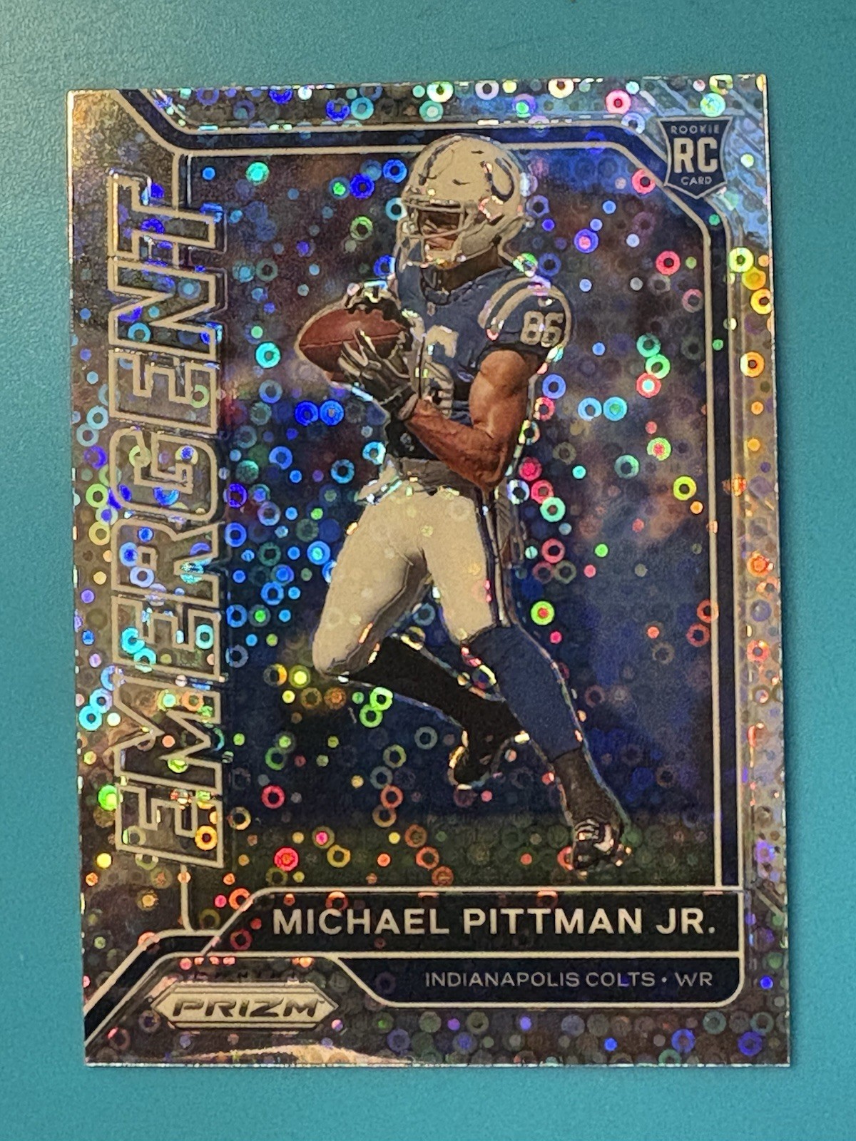 2020 Prizm Michael Pittman Jr. RC Emergent Silver No Huddle Prizm SP 🔥