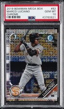 2019 BOWMAN MEGA BOX CHROME #82 MARCO LUCIANO PSA 10