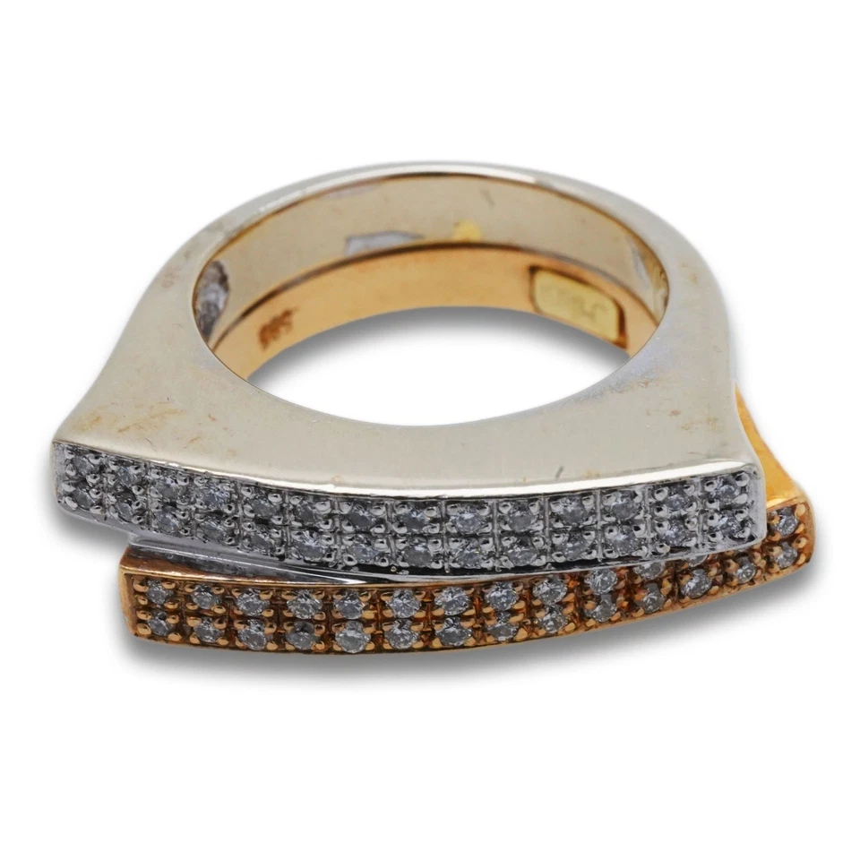 Christ Ring 585 Gold 14 Karat Bicolor Diamant 0,65 CT Markenschmuck Damen - Bild 2 von 4