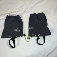 REI Co-op Hiking Gaiters S/M Gray Waterproof Trail Gear Nylon