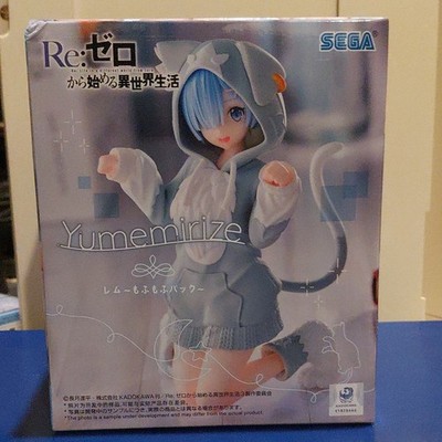 SEGA Yumemirize Rem Figure Re:Zero Anime Boxed PVC ABS Original Packaging
