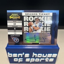 2003 Playoff Contenders Jason Gesser Contenders Rookie Autograph Card /999. rookie card picture