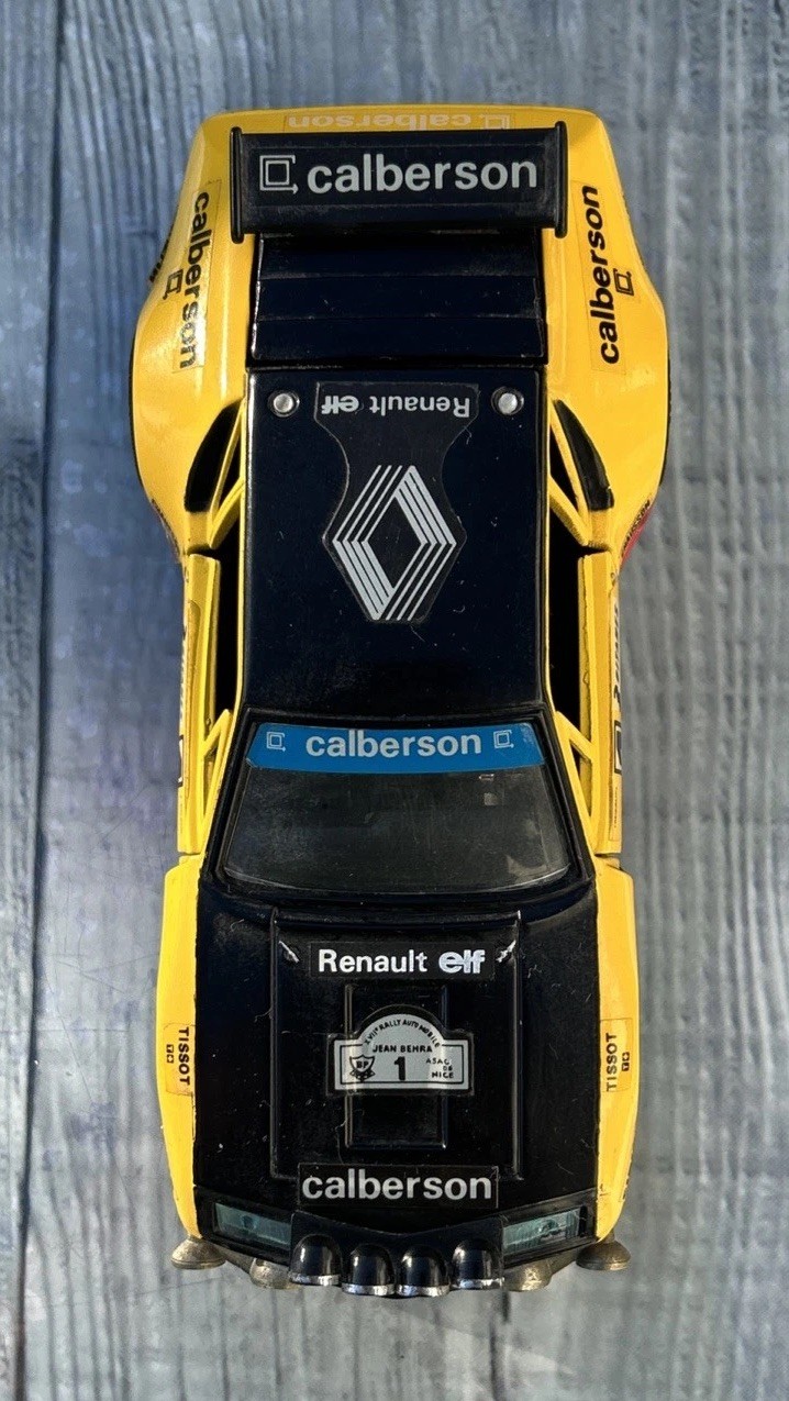 EIDAI ALPINE RENAULT A310 V6 RALLYE JEAN BEHRA 1977 G FREQUELIN #1 DIECAST 1:28