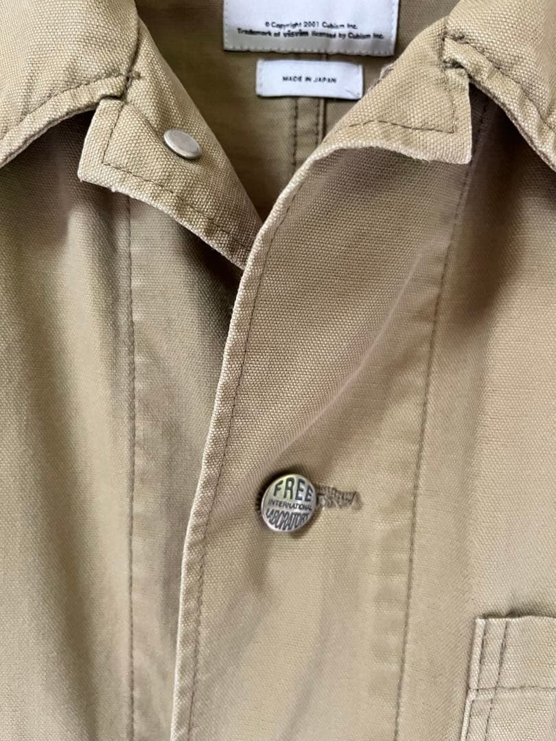 visvim Beige Coverall Jacket Free Laboratory Butt… - image 3