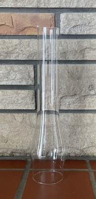 Preowned 14 X 2 -7/8  Fitter Glass Hurricane Oil Or Electric Lamp Chimney