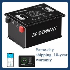38.4V 105Ah Golf Cart LiFePO4 Lithium Battery 200A BMS 10 Yearwarranty-US