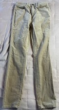 Loft Curvy High Waist Skinny Corduroy Womens Size 26/2 Beige Earthy Preppy Pants