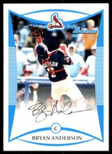Bryan Anderson 2008 Bowman Draft Picks & Prospects #BDPP96 Cardinals MLB READ