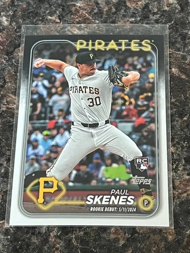 2024 Topps Update Paul Skenes Rookie Debut Rookie Card RC US288 Pirates