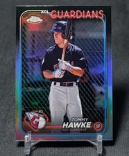 Tommy Hawke Chrome Refractor Rookie 2024 Topps Pro Debut Card #PDC-53 Guardians